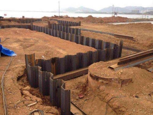 基坑支护钢板桩工程 - 产品展示 - 广州市南虎建筑工程