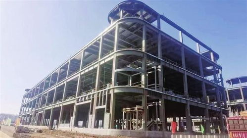 太忻标准化厂房钢结构主体工程封顶